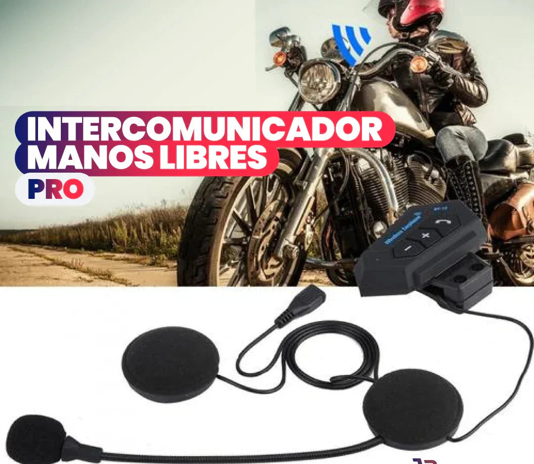 INTERCOMUNICADOR MANOS LIBRES PRO PARA MOTOS