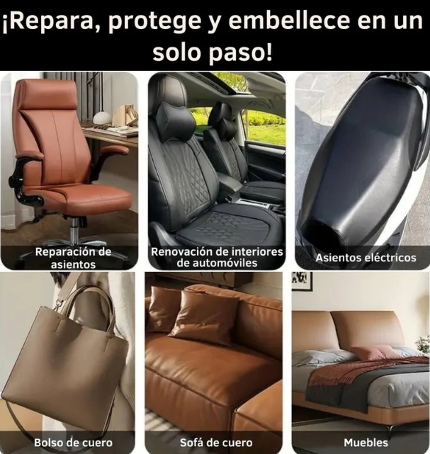 CUERO ADHESIVO PARA REPARACIONES 50X150CM.