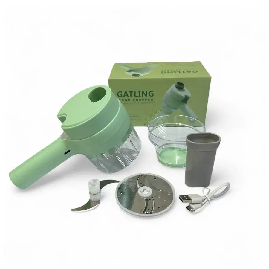 Picador eléctrico y rebanador 4 en 1