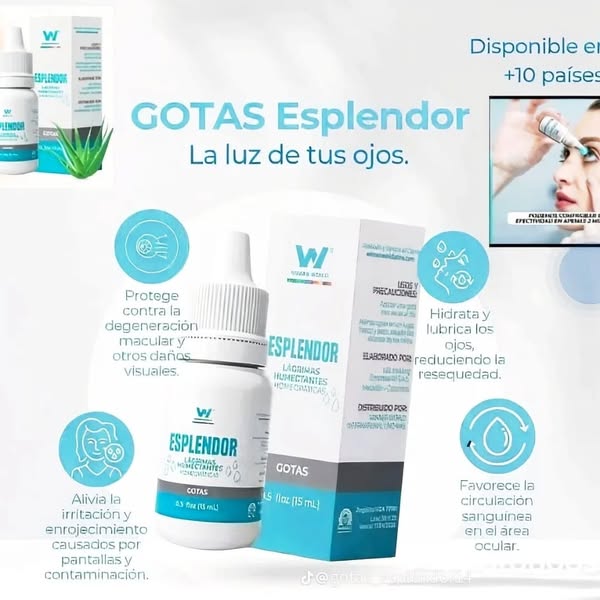 GOTAS ESPLENDOR CUIDADO OCULAR NATURAL 👁️ CON ENVÍO GRATIS